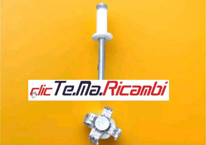 200 Rivetti targa europea blu- bianchi 4,8x12