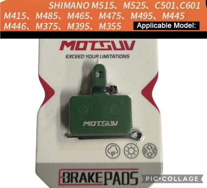 1 COPPIA PASTIGLIE FAT BIKE BICI ELETTRICA PER PINZA SHIMANO